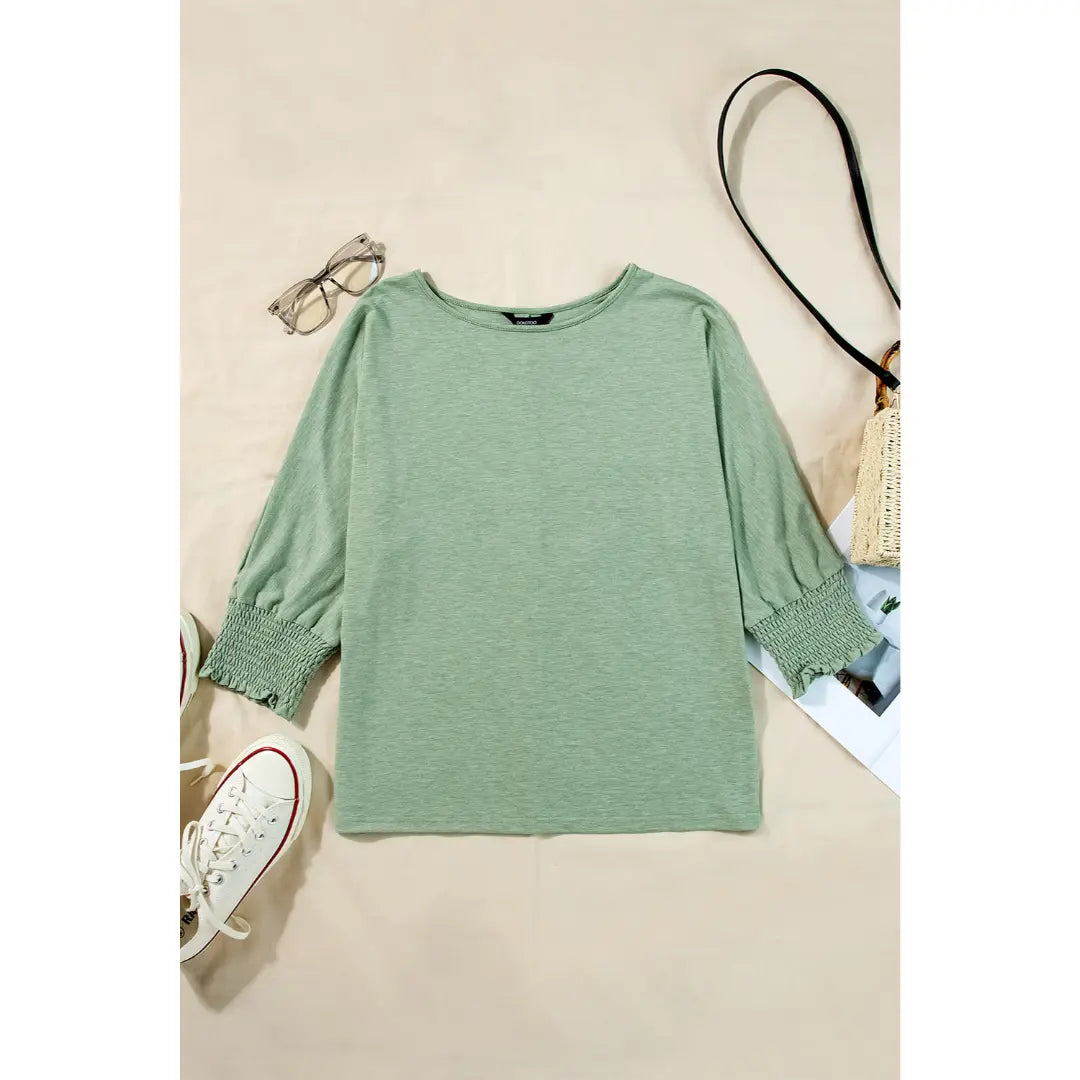 Dokotoo Women's 2026 Fashion Tops 3/4 Sleeve T-Shirts Cute Crewneck Basic Business Tees Blouses Casual Summer Wear Super Soft Breathable Fabric