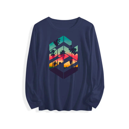 Men'S Summer Short Sleeve Printed T-shirt, Plus Size