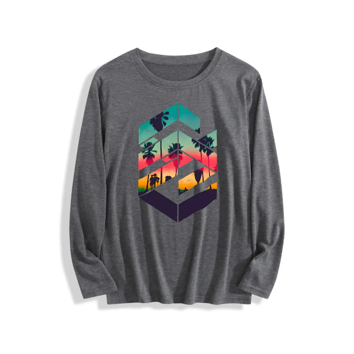 Men'S Summer Short Sleeve Printed T-shirt, Plus Size