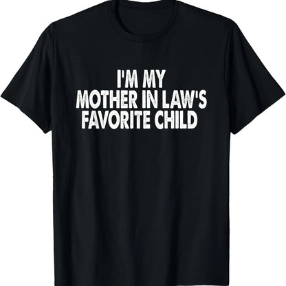 Funny Moms Favorite Son Daughter I'm Mom's Favorite T-Shirt Golf Gift T-Shirt For Men and Women