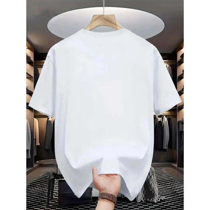 Square Person Print Loose T-Shirt, Casual Fitted Crop Top, Daily Wear, Stylish and Unique Design, Versatile Clothing Item,Men's Solid Color Crewneck Tee for Gym & Casual