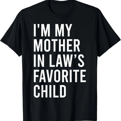 Funny Moms Favorite Son Daughter I'm Mom's Favorite T-Shirt Golf Gift T-Shirt For Men and Women