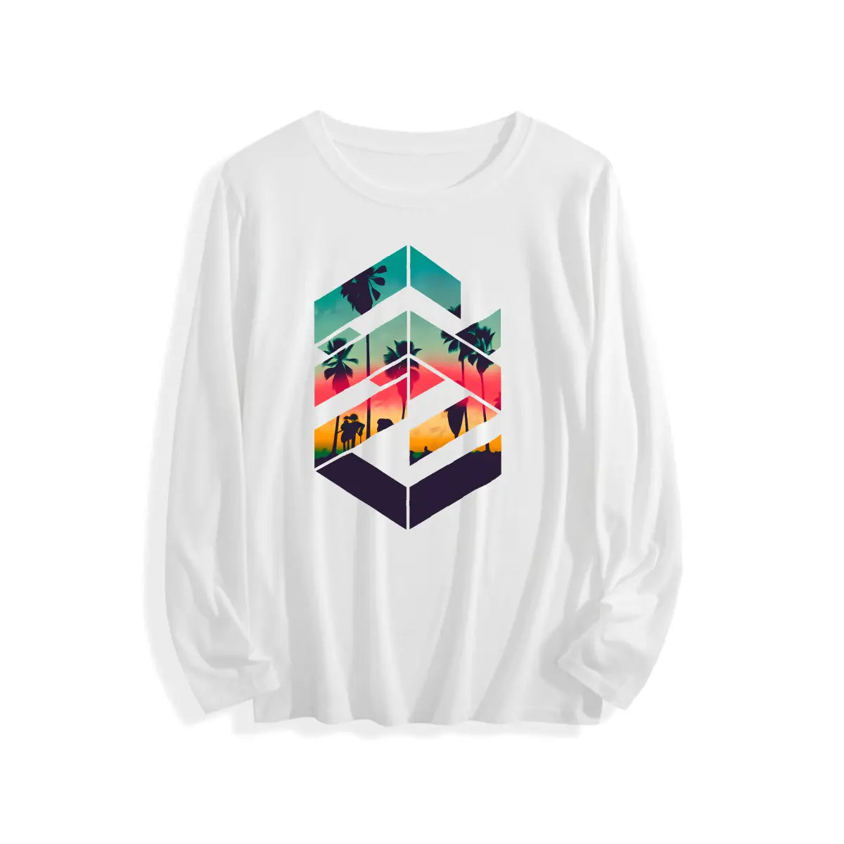 Men'S Summer Short Sleeve Printed T-shirt, Plus Size