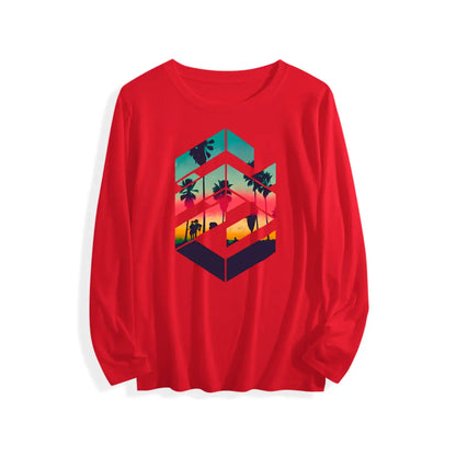Men'S Summer Short Sleeve Printed T-shirt, Plus Size