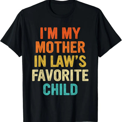 Funny Moms Favorite Son Daughter I'm Mom's Favorite T-Shirt Golf Gift T-Shirt For Men and Women