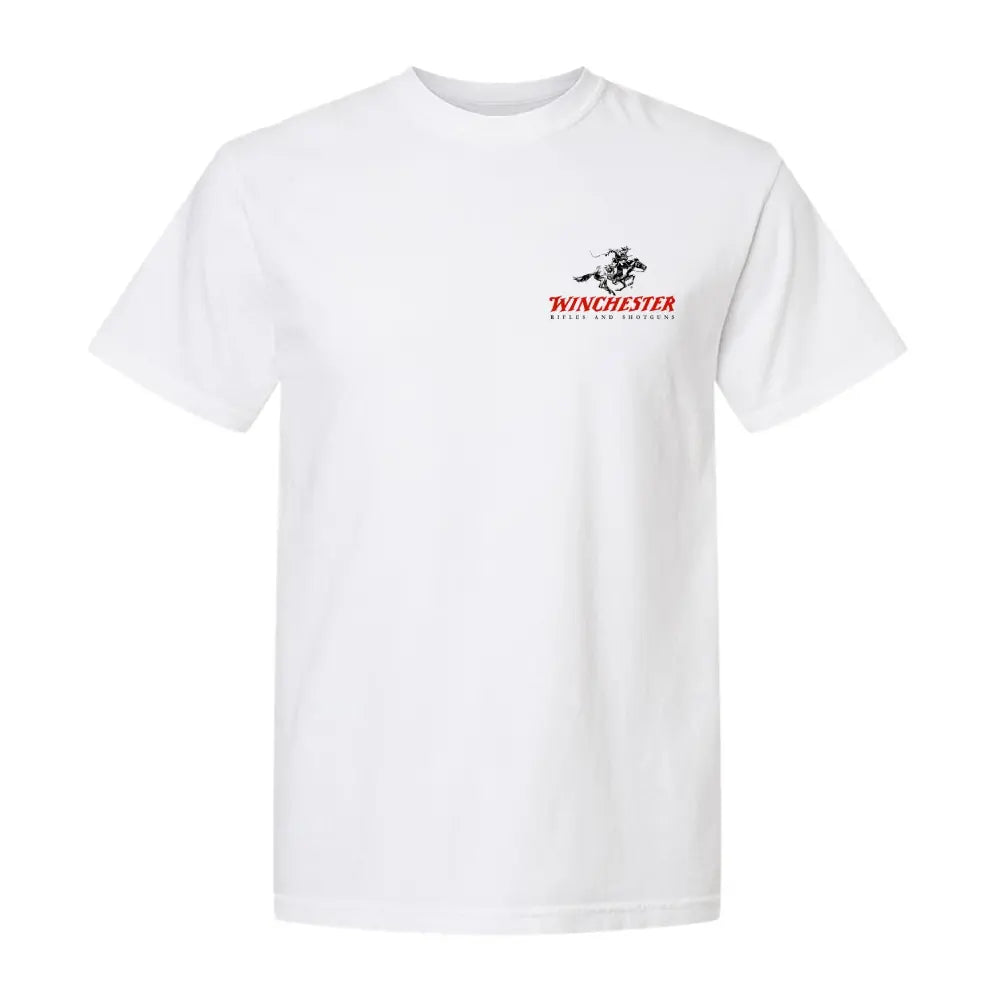 Winchester Men's T-Shirt, American Legend, 1866 AmmoBox Graphic, Lever Action Rifle Print, HuntingApparel, Gun Enthusiast Gift, Short Sleeve, CowboyWestern Style tees quarter zip men lemon demon clothes gorlock destroyer tshirt ,Men's Solid Color Crewneck