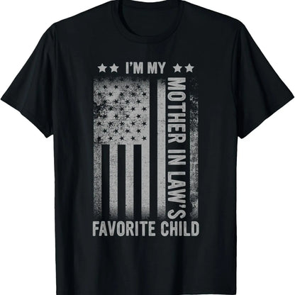 Funny Moms Favorite Son Daughter I'm Mom's Favorite T-Shirt Golf Gift T-Shirt For Men and Women
